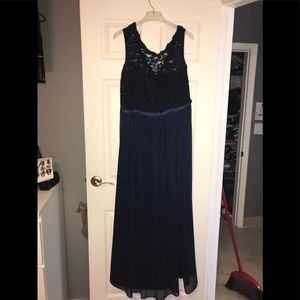 David’s Bridal Navy Dress